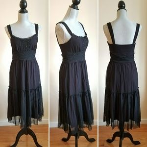 Black Eliza J Mesh Dress